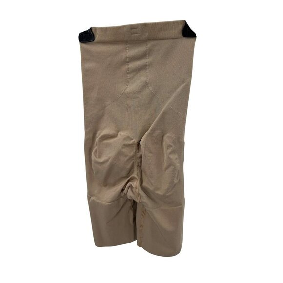 Spanx OnCore High-Waisted Mid-Thigh Shorts Womens Size S Beige Nylon Spandex - Picture 4 of 4